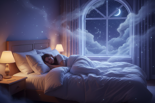 Calm bedroom environment supporting the benefits of healthy sleep